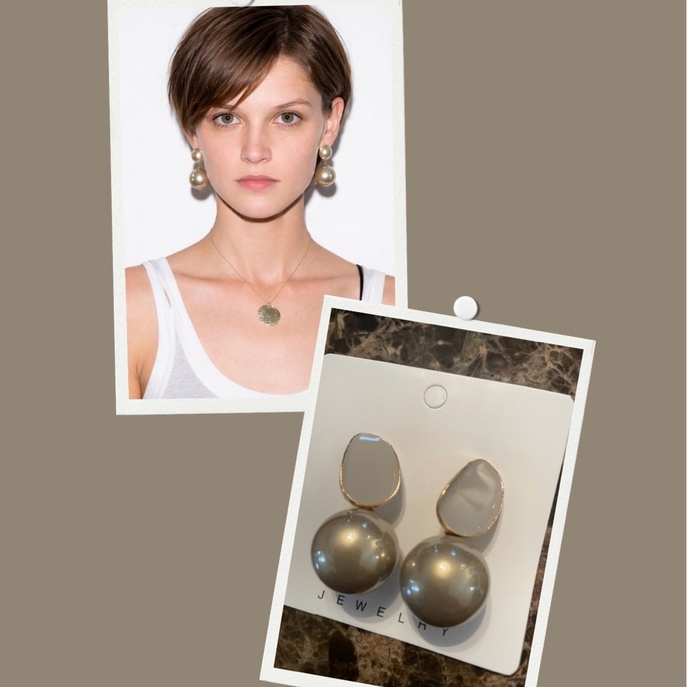 Gold-Tone Pearl Drop Earrings - Women Jewelry